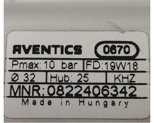 Цилиндр AVENTICS 0822406342
