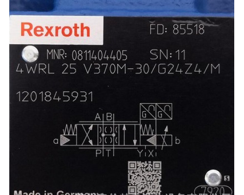Клапан Rexroth Bosch 0811404405 4WRL 25 V370M-3X/G24Z4/M