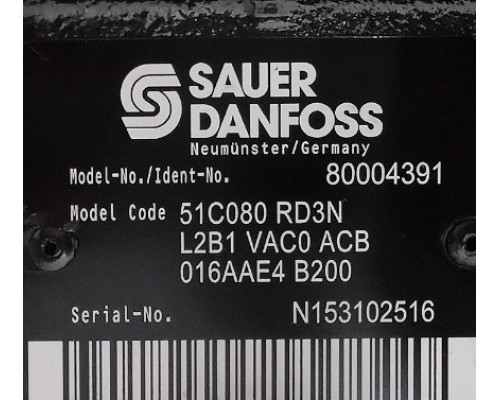 Насос Danfoss 80004391 51C080RD3NL2B1VAC0ACB016AAE4B200