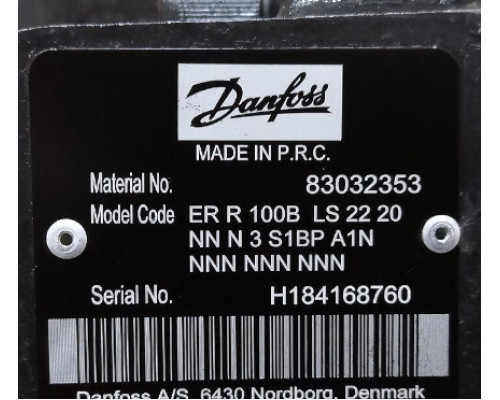Насос Danfoss 83032353 ER-R-100B-LS-22-20-NN-N-3-S1BP-A1N-NNN-NNN-N
