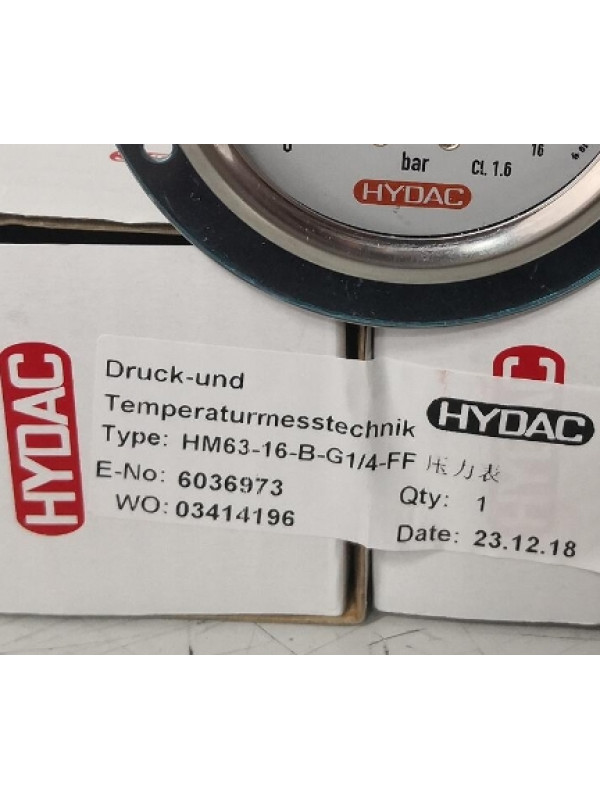 Гидравлика HYDAC HM63-16-B-G1/4-FF
