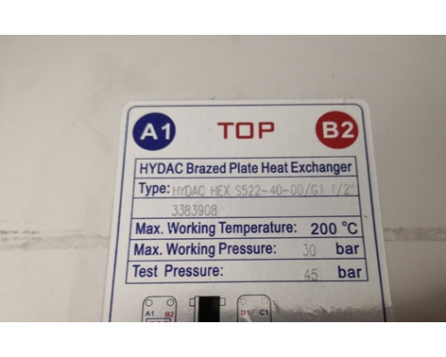 Гидравлика HYDAC 3383908 HEX S522-40-00/G1 1/2
