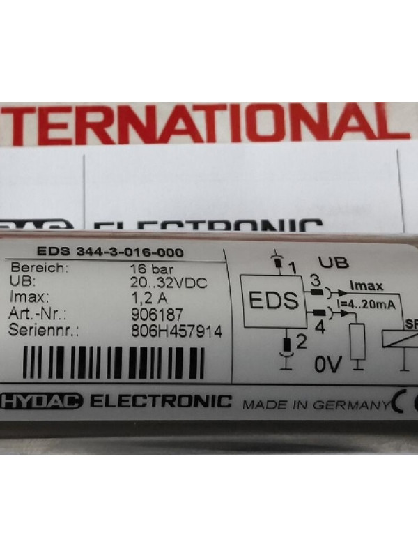 Реле HYDAC 906187 EDS344-3-016-000