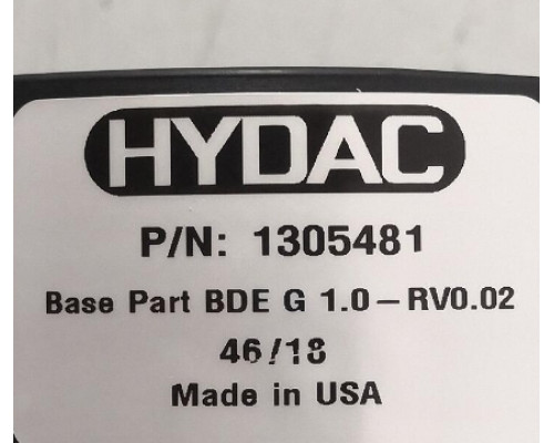 Фильтр HYDAC 1305481 BDEG1.0-RV0.02