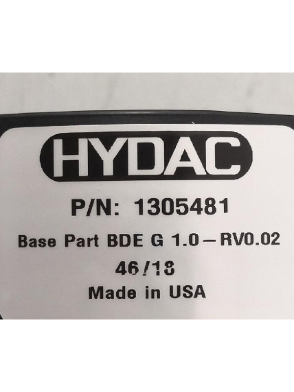 Фильтр HYDAC 1305481 BDEG1.0-RV0.02