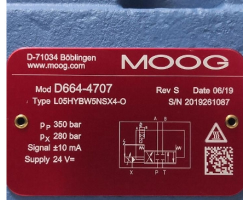 Клапан MOOG D664-4707