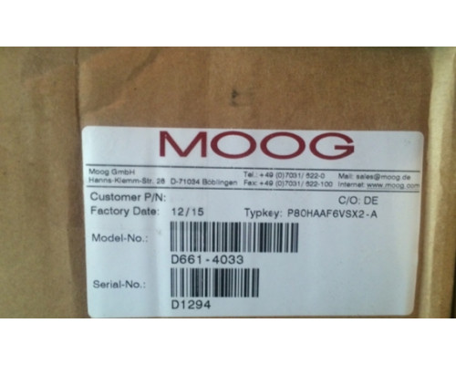 Клапан MOOG D661-4033 P80HAAF6VSX2-A 