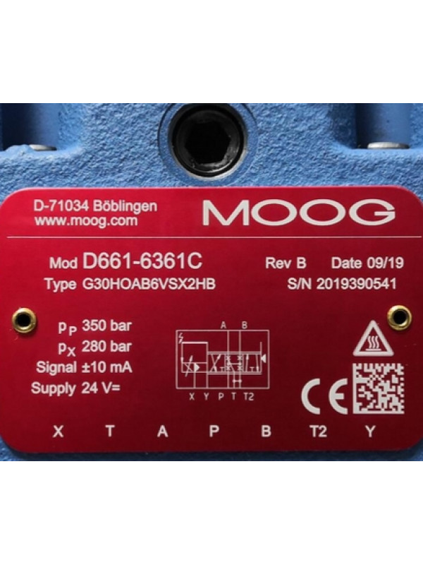 Клапан MOOG D661-6361C G30HOAB6VSX2HB
