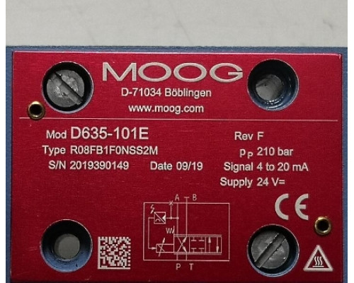 Клапан MOOG D635-101E R08FB1F0NSS2M