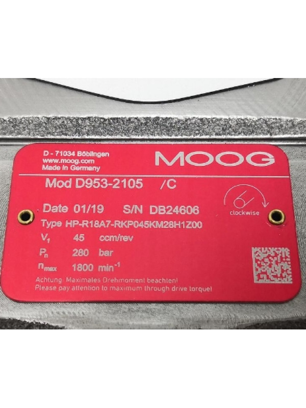 Клапан MOOG D953-2105 HP-R18A7-RKP045KM28H1Z00