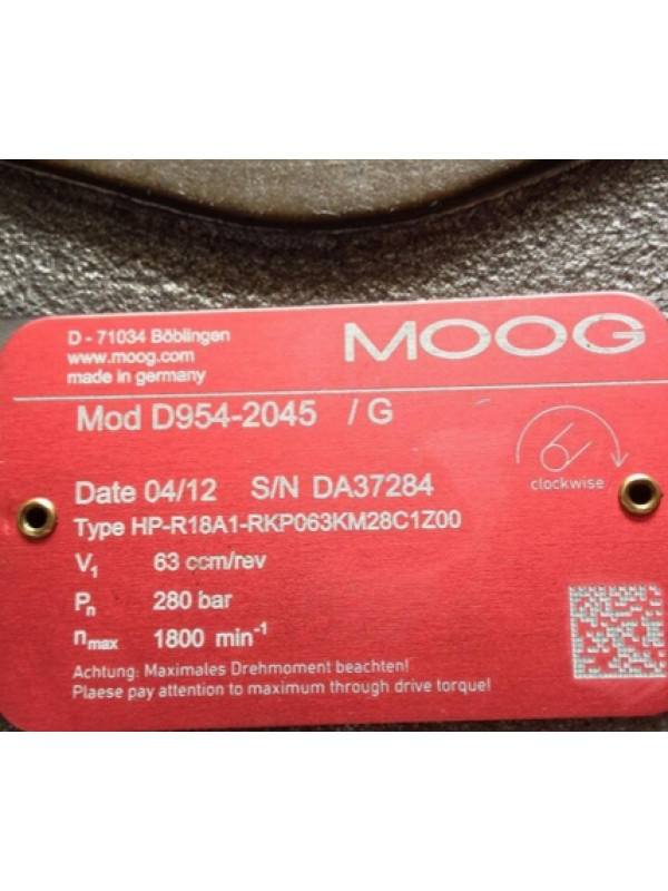 Клапан MOOG D954-2045-10 HP-R18A1-RKP063KM28C1Z00