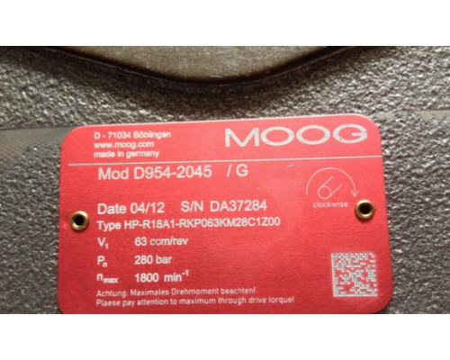 Клапан MOOG D954-2045-10 HP-R18A1-RKP063KM28C1Z00