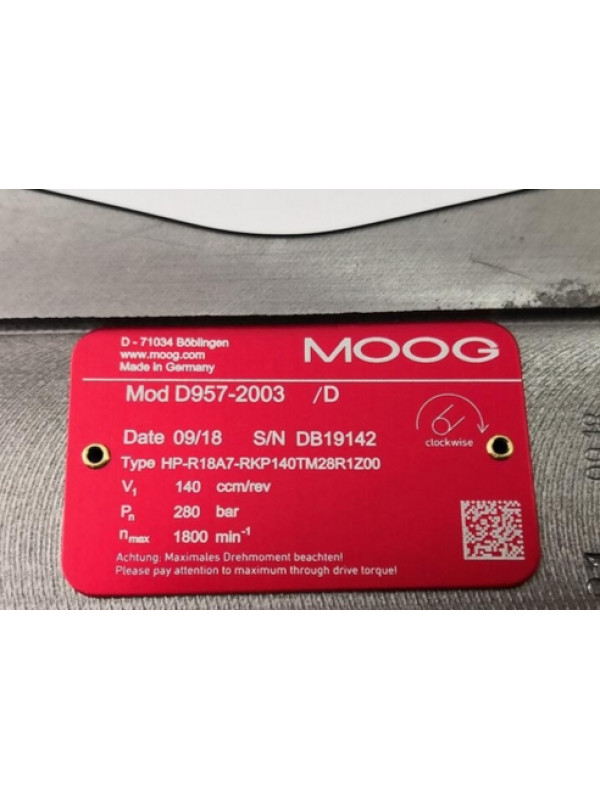 Клапан MOOG D957-2003-10 HP-R18A7-RKP140TM28R1Z00