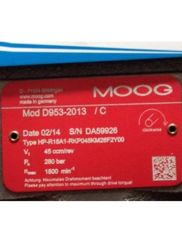 Клапан MOOG D953-2013-10 HP-R18A1-RKP045KM28F2Y00