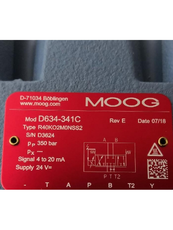 Клапан MOOG D634-341C R40KO2M0NSS2