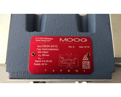 Клапан MOOG D634-341C R40KO2M0NSS2