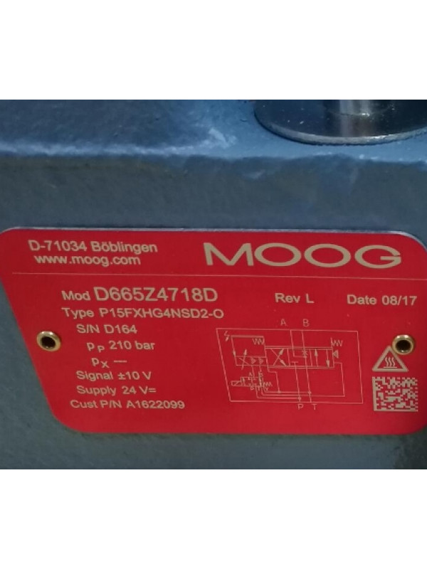 Клапан MOOG D665Z4718D P15FXHG4NSD2-O