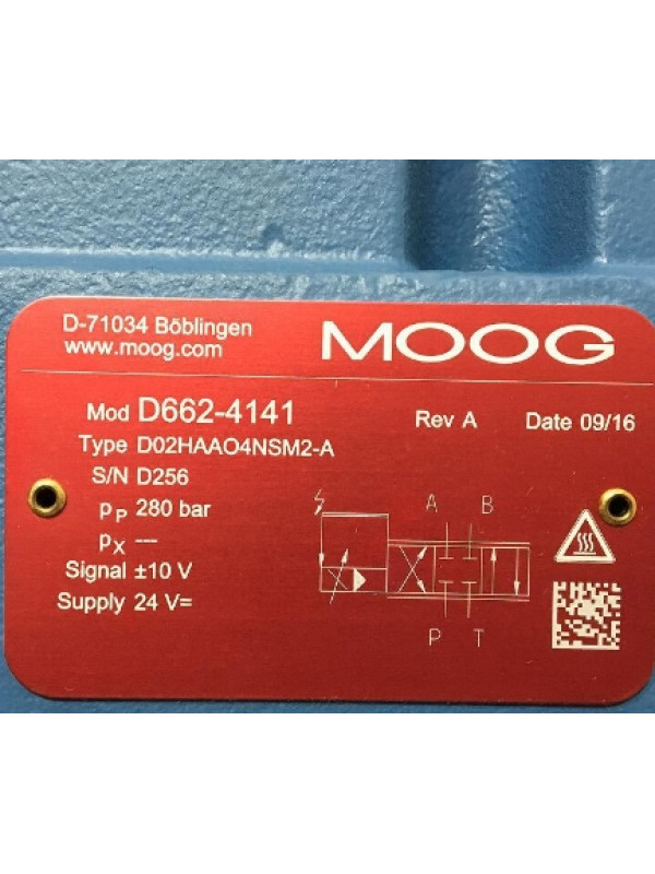 Клапан MOOG D662-4141 D02HAAO4NSM2-A