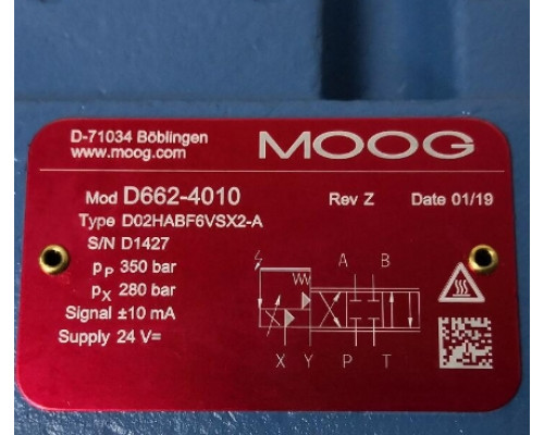 Клапан MOOG D662-4041