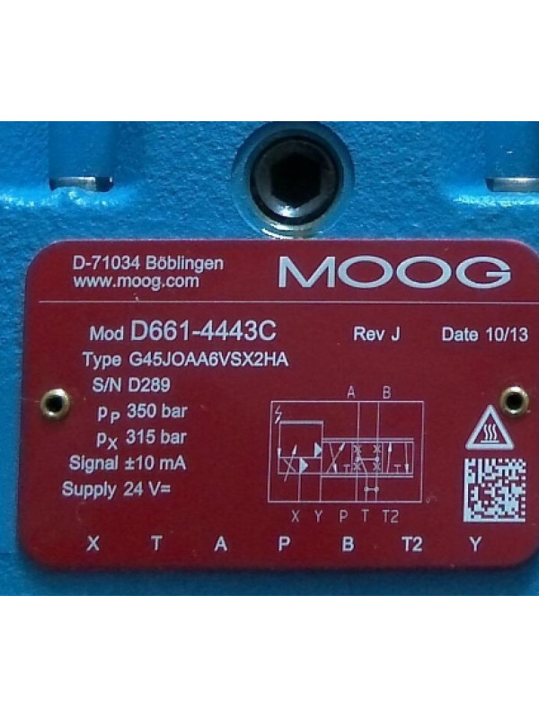 Клапан MOOG D661-4443C G45JOAA6VSX2HA