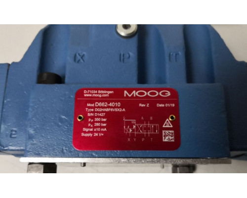 Клапан MOOG D662-4010 D02HABF6VSX2-A