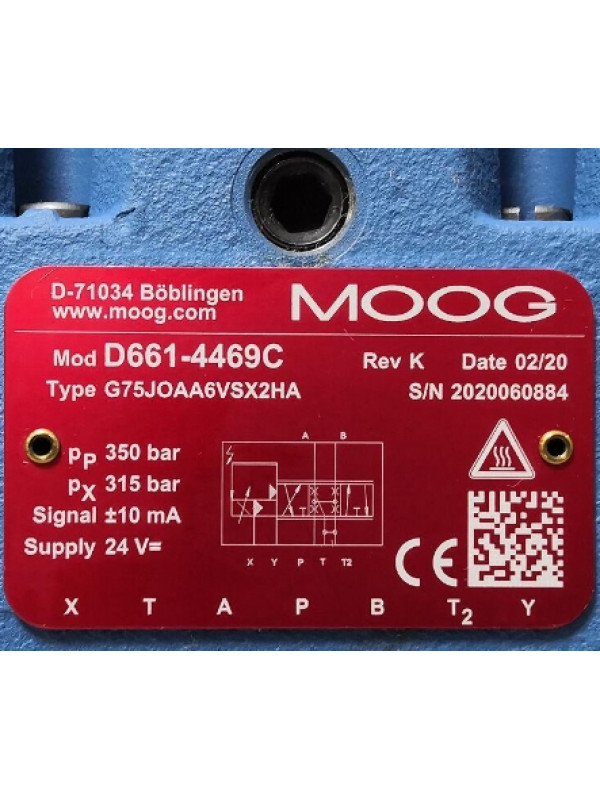 Клапан MOOG D661-4469C G75JOAA6VSX2HA