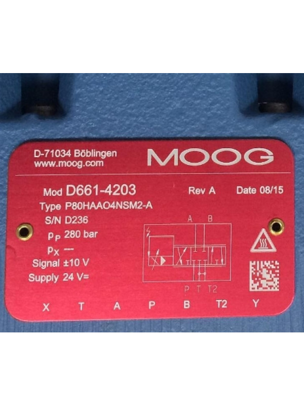 Клапан MOOG D661-4203 P80HAAO4NSM2-A
