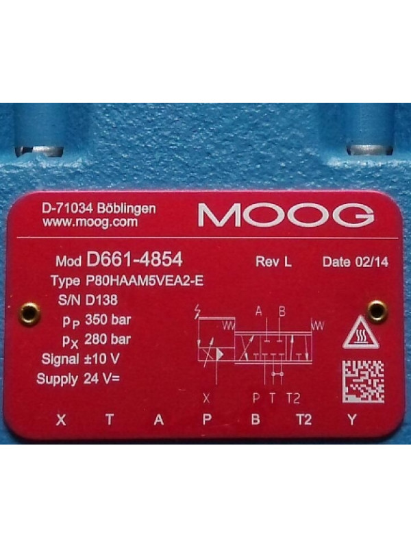 Клапан MOOG D661-4854 P80HAAM5VEA2-E
