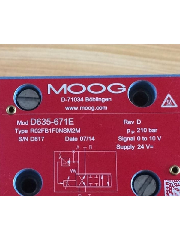 Клапан MOOG D635-671E R02FB1F0NSM2M
