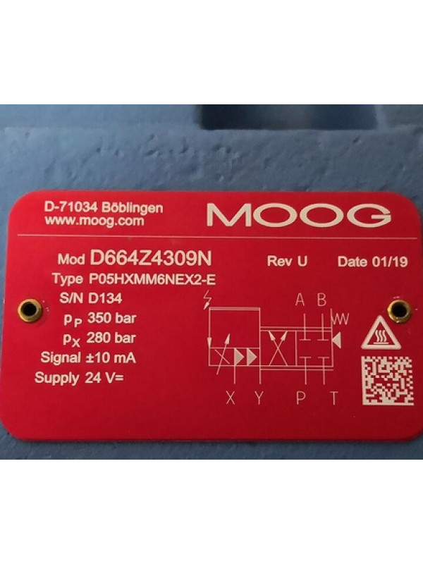 Клапан MOOG D664Z4309N P05HXMM6NEX2-E
