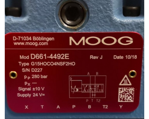 Клапан MOOG D661-4492E G15HOCO4NSF2HO
