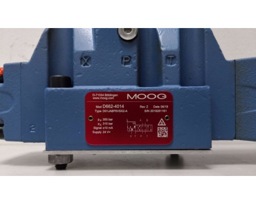 Клапан MOOG D662-4014 D01JABF6VSX2-A