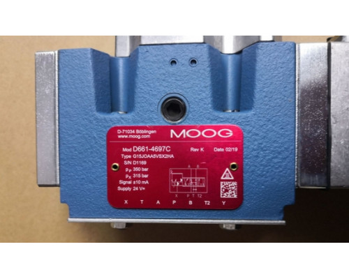 Клапан MOOG D661-4697C G15JOAA5VSX2HA