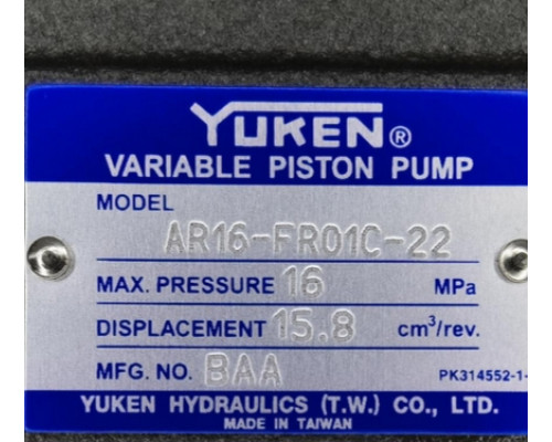 Клапан AR16-FR01C-22 Yuken