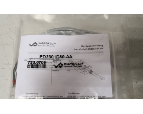 Клапан PD2301D80-AA WANDFLUH
