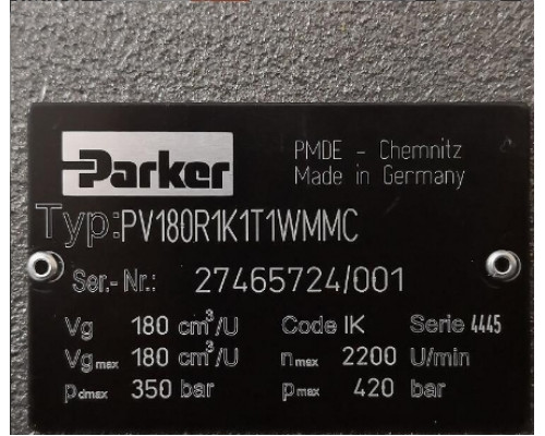 Мотор Parker PV180R1K1T1WMMC