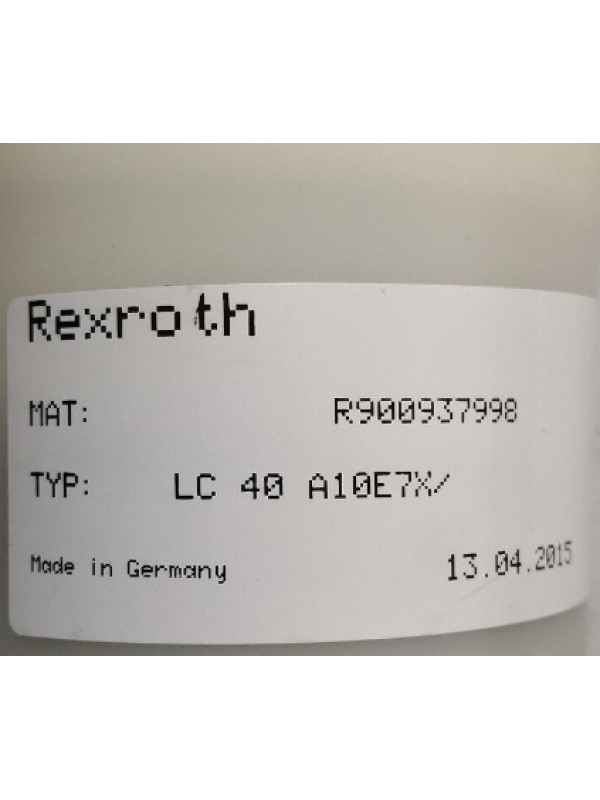 Гидравлический клапан Rexroth Bosch R900937998 LC 40 A10E7XM0G24