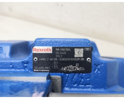 Гидравлический клапан Rexroth Bosch R900778594 4WRKE 27 W8-500L-35-6EG24EK31-A5D3M-280