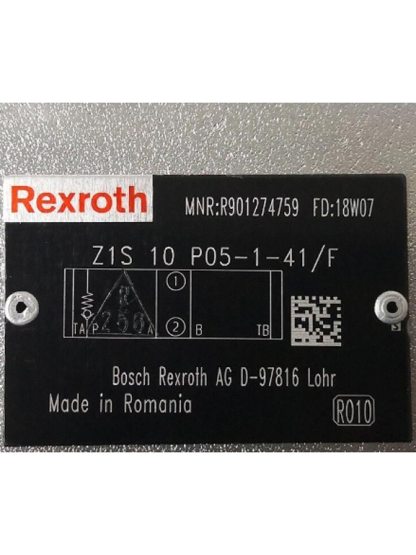 Гидравлический клапан Rexroth Bosch R901274759 Z1S10P05-1-41/F