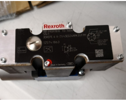Гидравлический клапан Rexroth Bosch R900978110 3DREPE 6 A-2X/45EG24N9K31/F1M