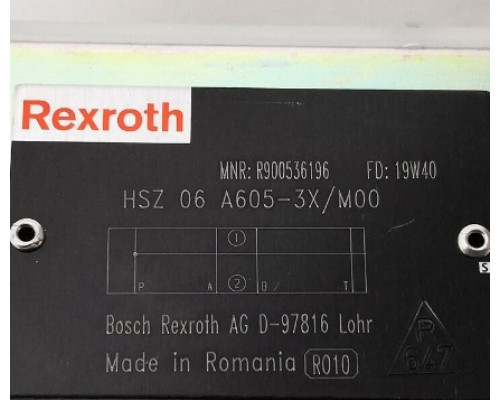 Гидравлический клапан Rexroth Bosch R900536196 HSZ 06 A605-3X/M00
