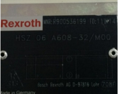 Гидравлический клапан Rexroth Bosch R900536199 HSZ 06 A608-3X/M00