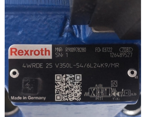Гидравлический клапан Rexroth Bosch R900978280 4WRDE 25 V350L-5X/6L24K9/MR
