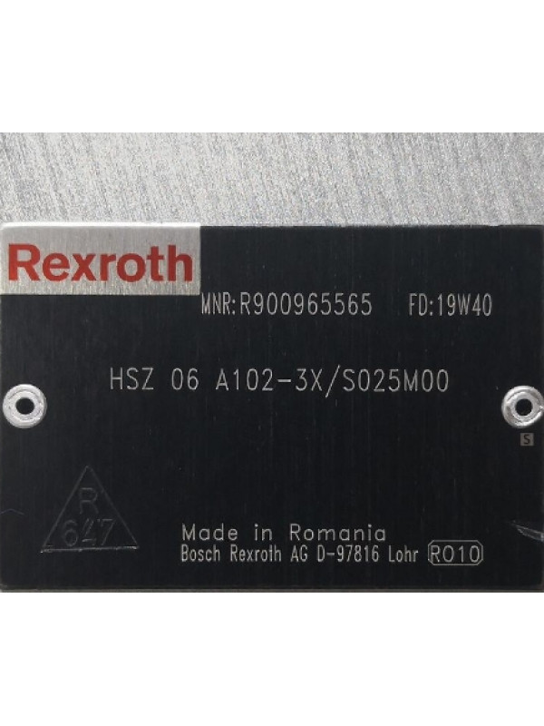 Гидравлический клапан Rexroth Bosch R900965565 HSZ 06 A102-3X/S025M00