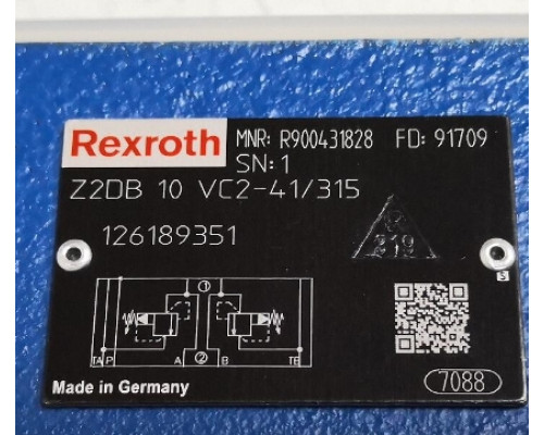 Гидравлический клапан Rexroth Bosch R900431828 Z2DB 10 VC2-4X/315
