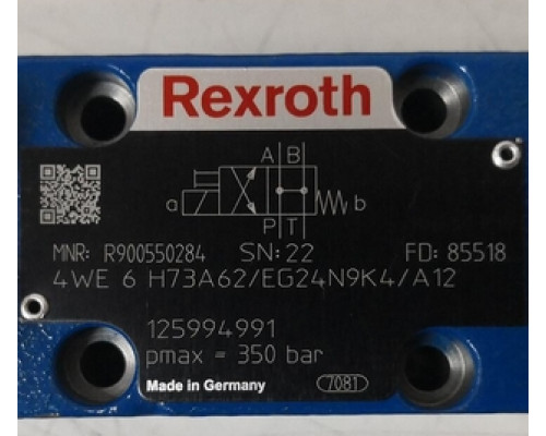 Гидравлический клапан Rexroth Bosch R900550284 / 4WE6H73A6X/EG24N9K4/A12