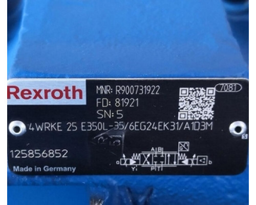 Клапан Rexroth Bosch R900785528 4WRKE 16 E1-200L-3X/6EG24EK31/A1D3M