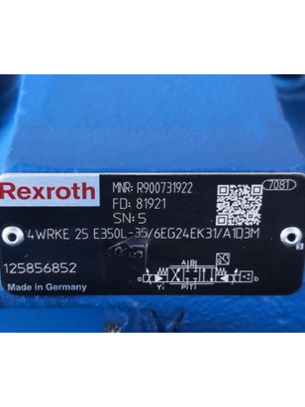 Клапан Rexroth Bosch R900785528 4WRKE 16 E1-200L-3X/6EG24EK31/A1D3M