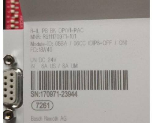 Контроллер Rexroth Bosch R911170971 R-IL PB BK DP/V1-PAC