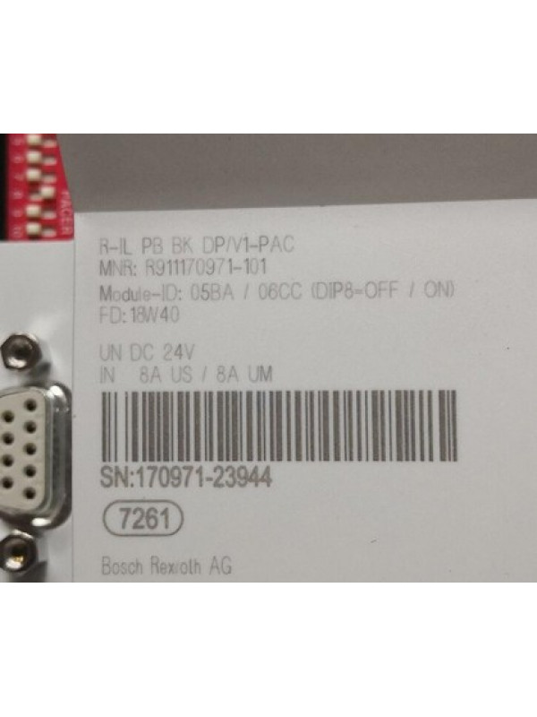 Контроллер Rexroth Bosch R911170971 R-IL PB BK DP/V1-PAC